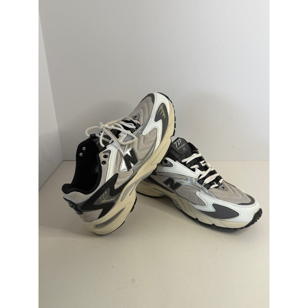 New Balance 725 White Grey Black Lifestyle Sneakers ML725CE Mens 10.5